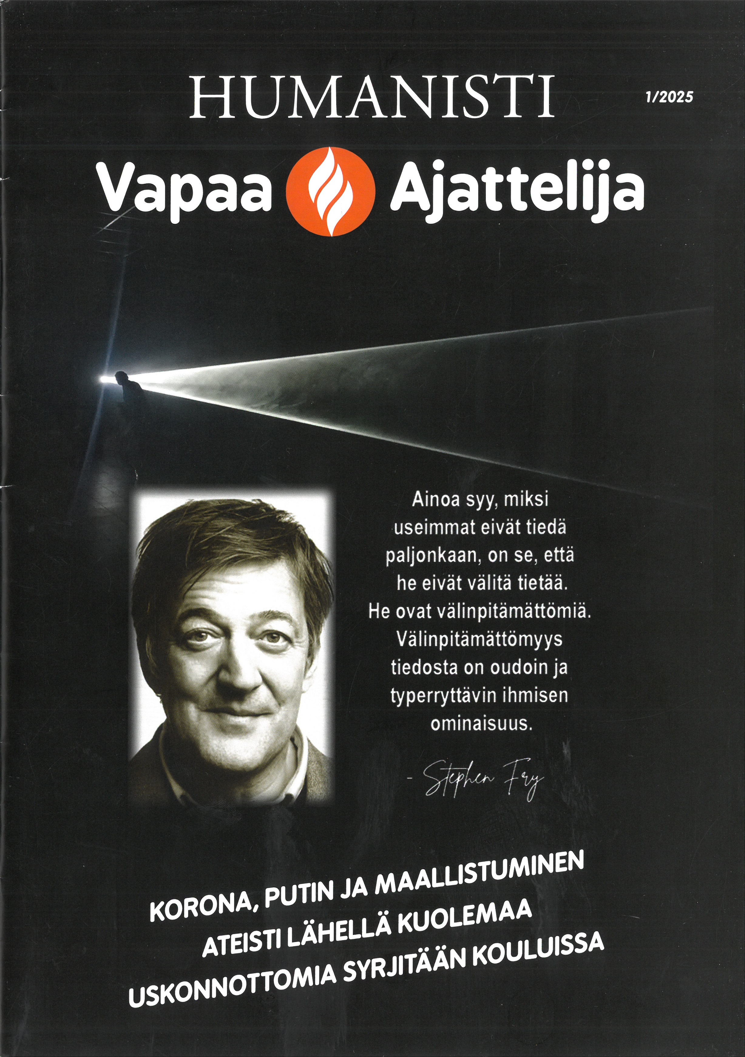 Kansi Humanisti-Vapaa Ajattelija 1/2025
